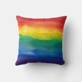Aquarelle arc-en-ciel Coussin (Verso)