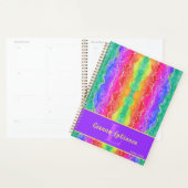 Aquarelle arc-en-ciel Crystal Gemstone Design (Devant avec enveloppe)