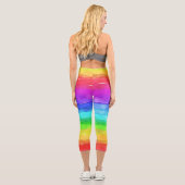 Aquarelle Arc-en-ciel de Capri Leggings (Verso)
