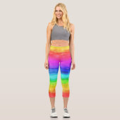 Aquarelle Arc-en-ciel de Capri Leggings (Recto)
