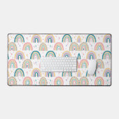 Aquarelle arc-en-ciel de Mat de bureau (Clavier et souris)