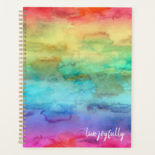 Aquarelle arc-en-ciel gaie