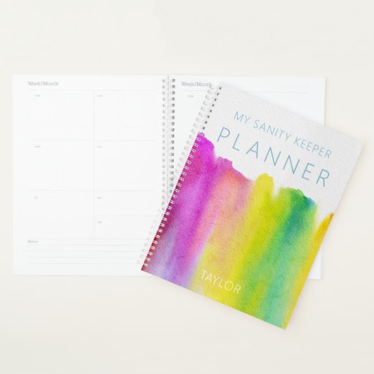 Aquarelle arc-en-ciel moderne (Devant avec enveloppe)