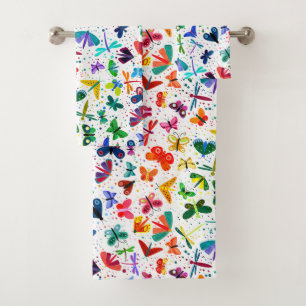 Aquarelle Arc-en-ciel Papillons Motif pour enfants