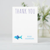 Aquarelle arc-en-ciel Poisson sous le Merci marin (Debout devant)