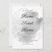 Aquarelle argentée Laver Faire-part de déplacement (Devant)