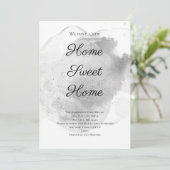 Aquarelle argentée Laver Faire-part de déplacement (Debout devant)