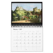 Aquarelle Art 2024 beau calendrier bureau (Feb 2027)