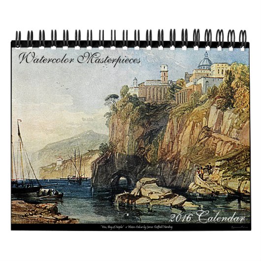 Aquarelle Art 2024 beau calendrier bureau (Protection)