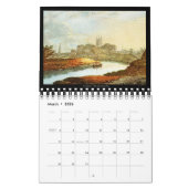 Aquarelle Art 2024 beau calendrier bureau (Mar 2026)