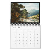 Aquarelle Art 2024 beau calendrier bureau (Jan 2026)