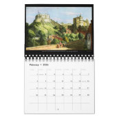 Aquarelle Art 2024 beau calendrier bureau (Feb 2026)