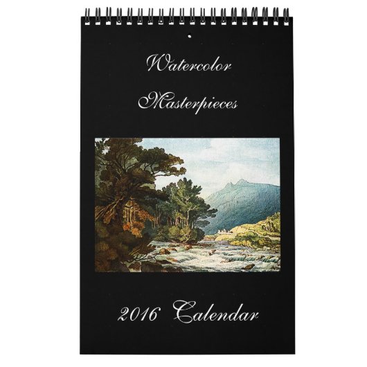 Aquarelle Art 2024 Beau calendrier mural (Protection)