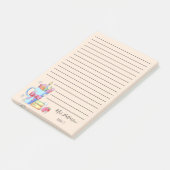 Aquarelle Art Enseignant Jugé Post-It Notes (Incliné)