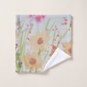 Aquarelle Art Floral (Gant de toilette)