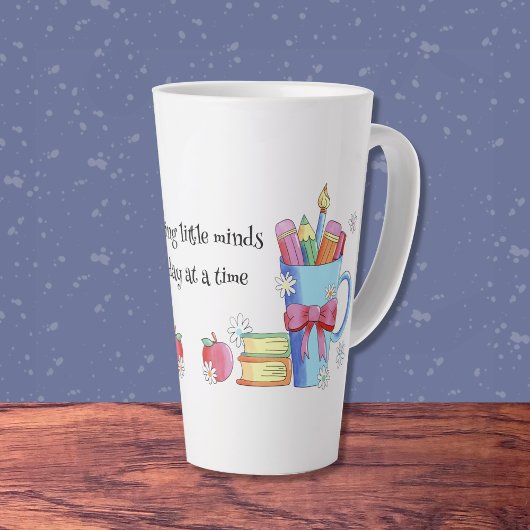 Aquarelle Art professeur Latte Mug avec devis