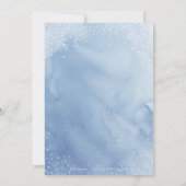 Aquarelle artistique Flocon de neige Cartes de Noë (Dos)