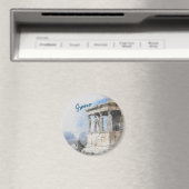 Aquarelle Athènes Magnet - Ruines grecques Souveni (In Situ (Lave-vaisselle))