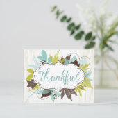 Aquarelle Automne Feuilles Carte Postale Grace (Debout devant)