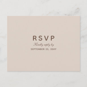 Aquarelle Automne RSVP Carte postale Choix de repa