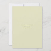 Aquarelle Automne verdure Baby shower Invitation (Dos)