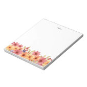 Aquarelle Autonomes Blooms Automne Bloc-notes pers (Tourné)
