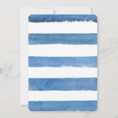 Aquarelle Avion Boy Invitations de fête d'annivers (Dos)