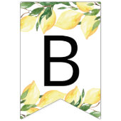 Aquarelle Baby shower de citron drapeaux (Troisième drapeau)