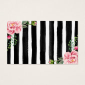 Aquarelle Baby shower floral Déchets rabat Billet (Dos)