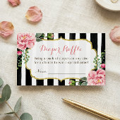 Aquarelle Baby shower floral Déchets rabat Billet