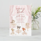 Aquarelle Ballet Enfants | Invitation d'anniversai (Debout devant)