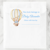 Aquarelle Balloon Teddy Bear Étiquettes (Sac)