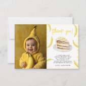 Aquarelle Bananes Merci d'anniversaire (Devant)