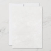 Aquarelle Baptême Botanique Invitation (Dos)