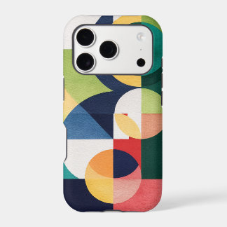Aquarelle Bauhaus - Boîtier de téléphone vert géom