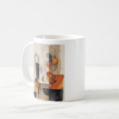 aquarelle bauhaus tasse abstraite (Devant gauche)