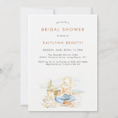 Aquarelle Beachside Bridal Douche Invitation (Devant)