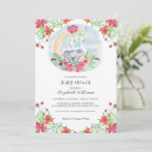 Aquarelle Bébé Koala Avec Invitation Lune (Debout devant)