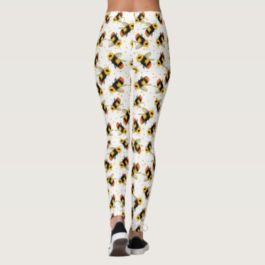 Aquarelle Bees Leggings (Dos)