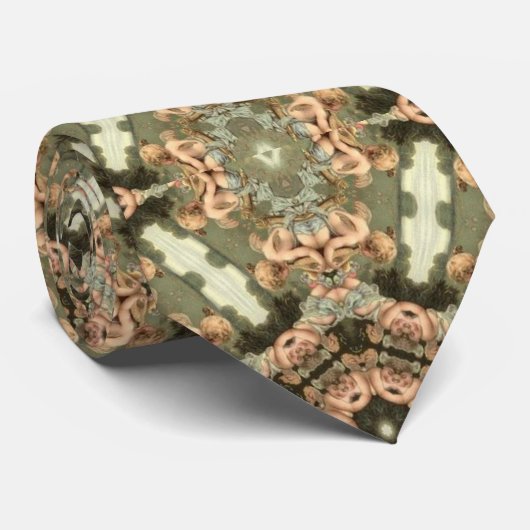 Aquarelle beige cravate (Roulé)