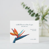 Aquarelle Bird of Paradise Enregistrer la carte Da (Debout devant)
