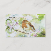 Aquarelle Bird Visitekaartje (Achterkant)