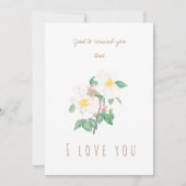 aquarelle blanc fleurs de camélia carte de voeux (Devant)