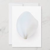 aquarelle blanc fleurs invitations de mariage (Dos)