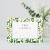 Aquarelle blanche et feuille - RSVP (Debout devant)