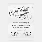 Aquarelle blanche jusqu'à la mort Do us Part Welco (Recto)