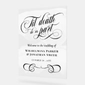 Aquarelle blanche jusqu'à la mort Do us Part Welco (Angle)