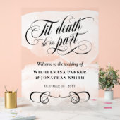 Aquarelle blanche jusqu'à la mort Do us Part Welco (Mariage)