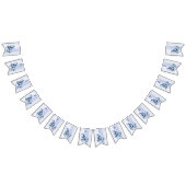 Aquarelle Bleu Baby Bear Bund Drapeau (Tout)