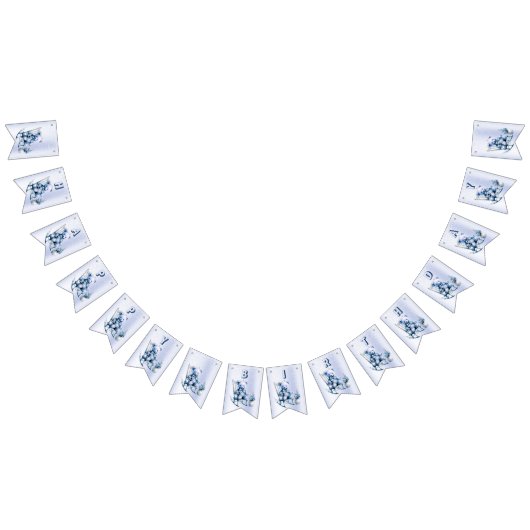 Aquarelle Bleu Baby Bear Bund Drapeau (Tout)